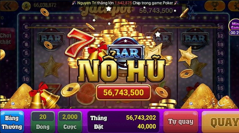 Nổ hũ đổi thưởng nổi tiếng với các khoản thưởng lớn lên đến hàng trăm triệu