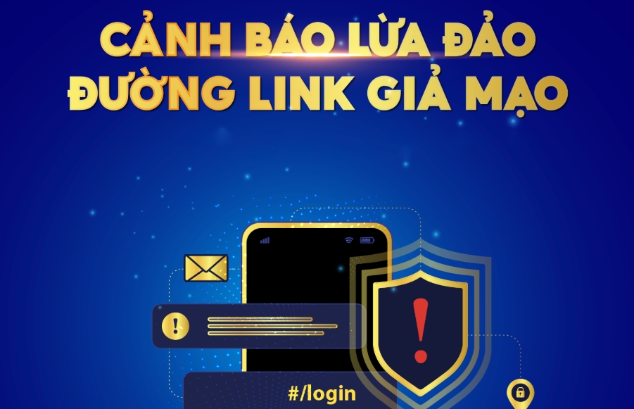 Truy cập link giả mạo